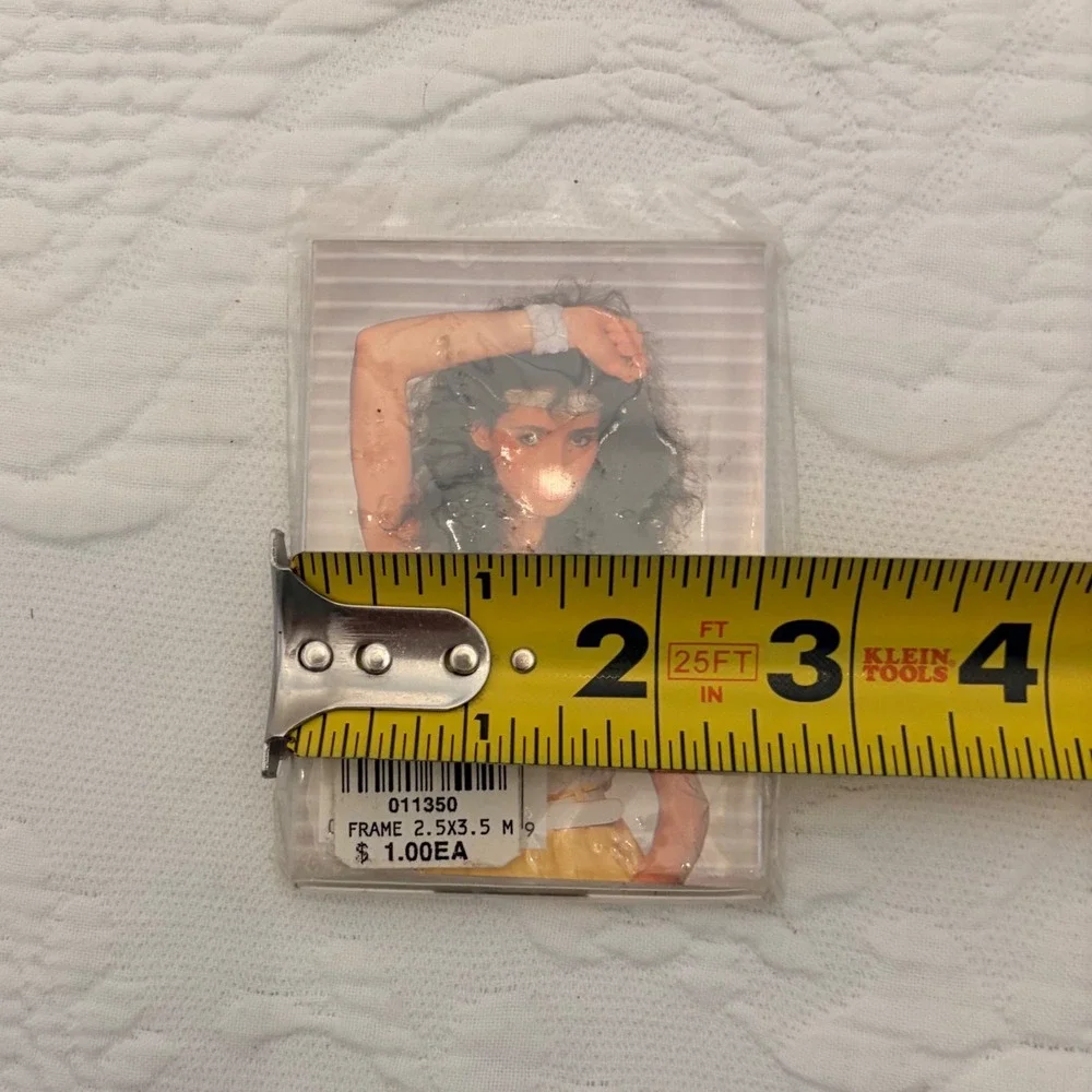 Vintage Kirklands Set of 3 Acrylic Magnetic Photo Frames 2.5x3.5 Clear Plastic